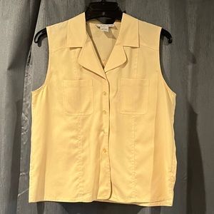 Yellow silk blouse